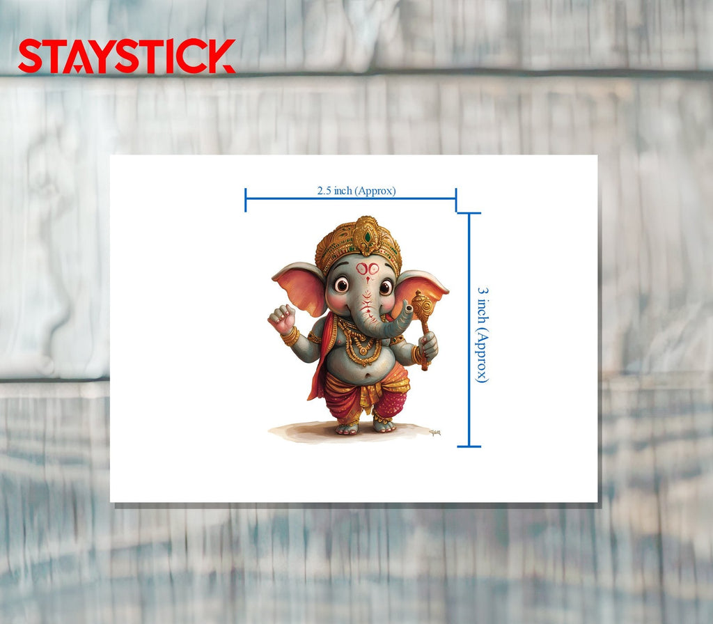 GANPATI GOD STICKER Premium Vinyl Sticker