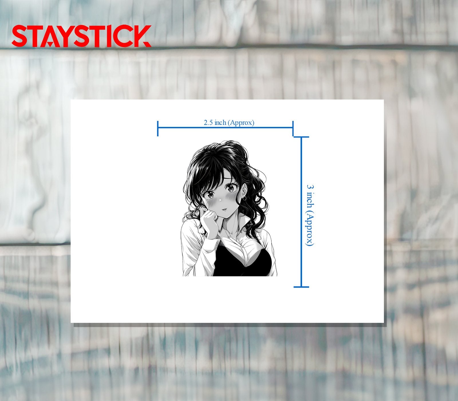 girl sticker Premium Vinyl Sticker