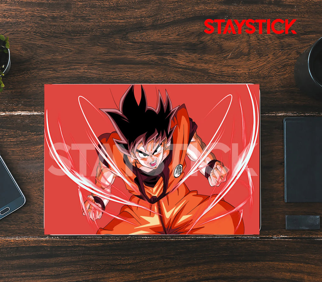 Goku Battle Mode Anime Laptop Skin