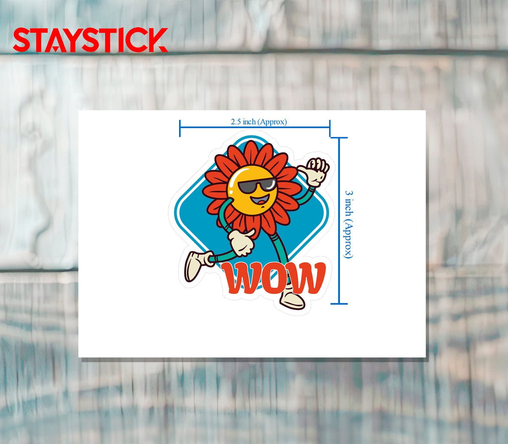 WOW STICKER Metalized Sticker
