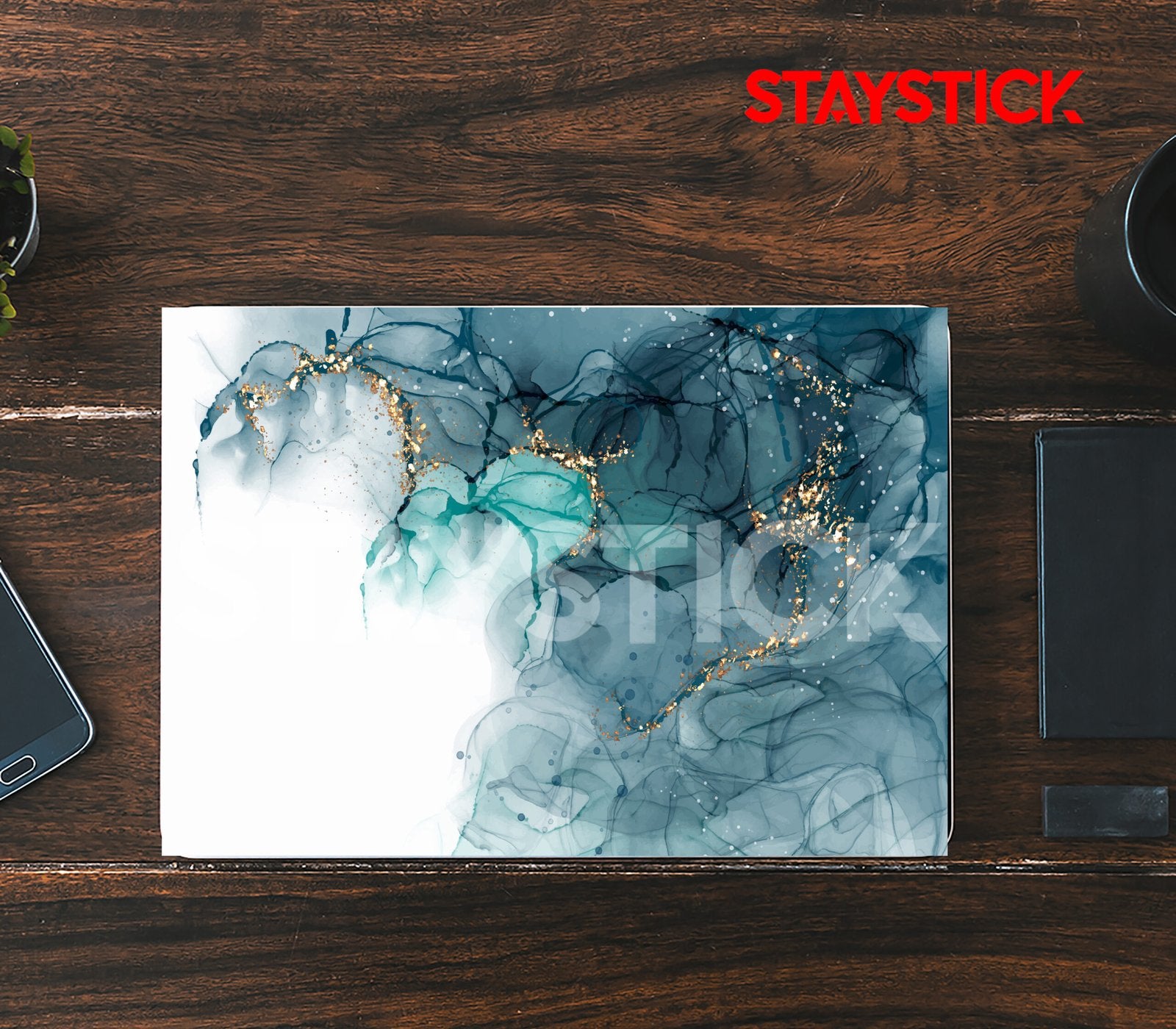 BLUE GRAPHICAL LAPTOP STICKER