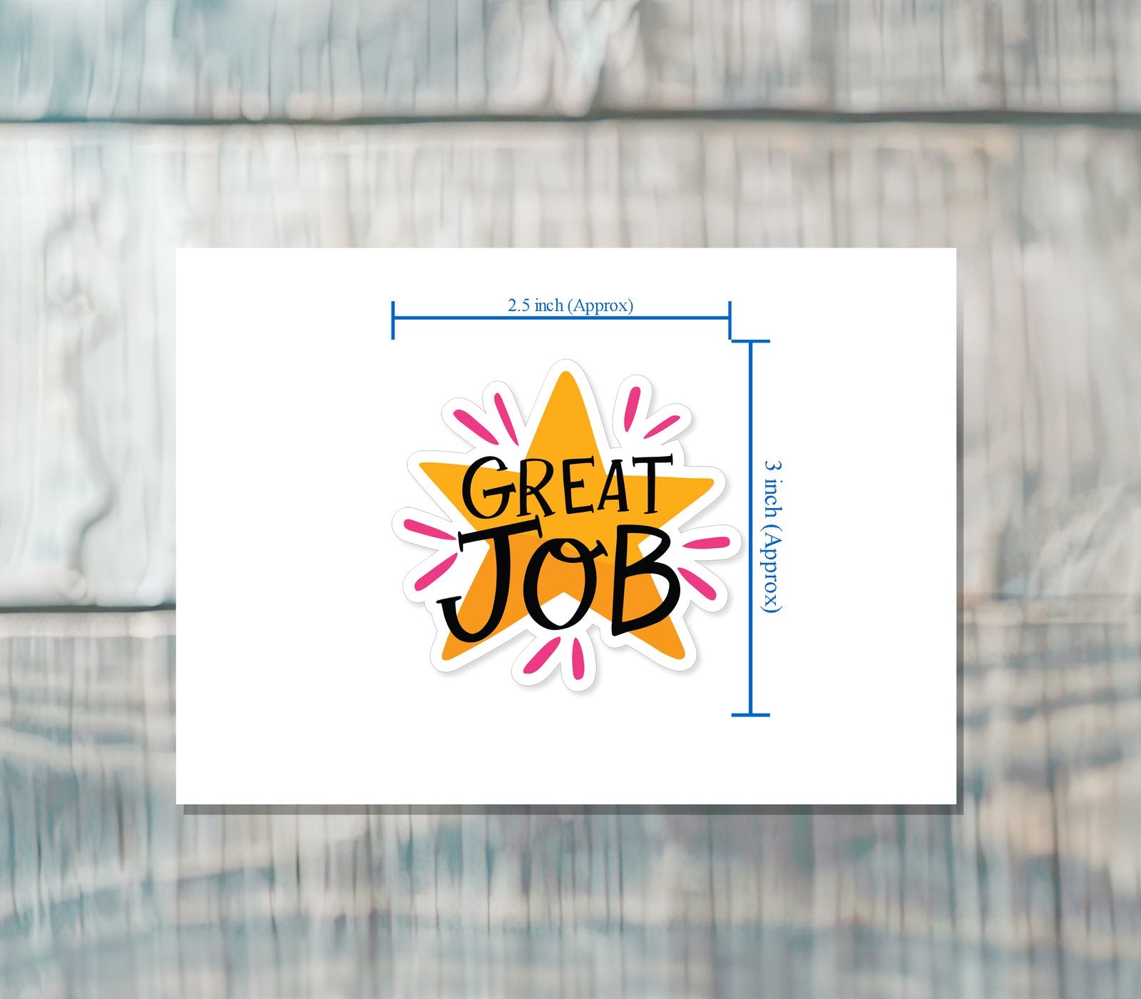 GREAT JOB MOTIVATION STICKER Premium Vinyl Sticker