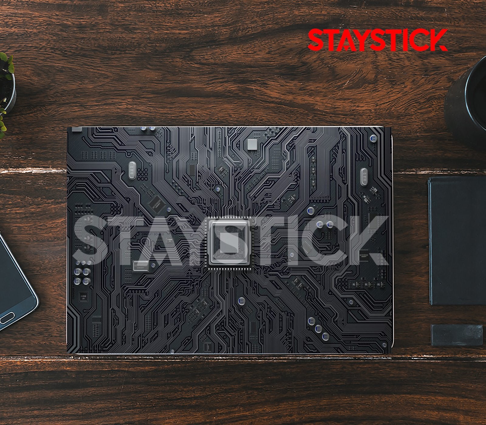 BLACK GRAPHICAL LAPTOP STICKER