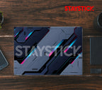 BLACK AND GREY GRAPHICAL LAPTOP STICKER