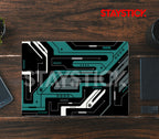 BLACK AND GREEN GRAPHICAL LAPTOP STICKER