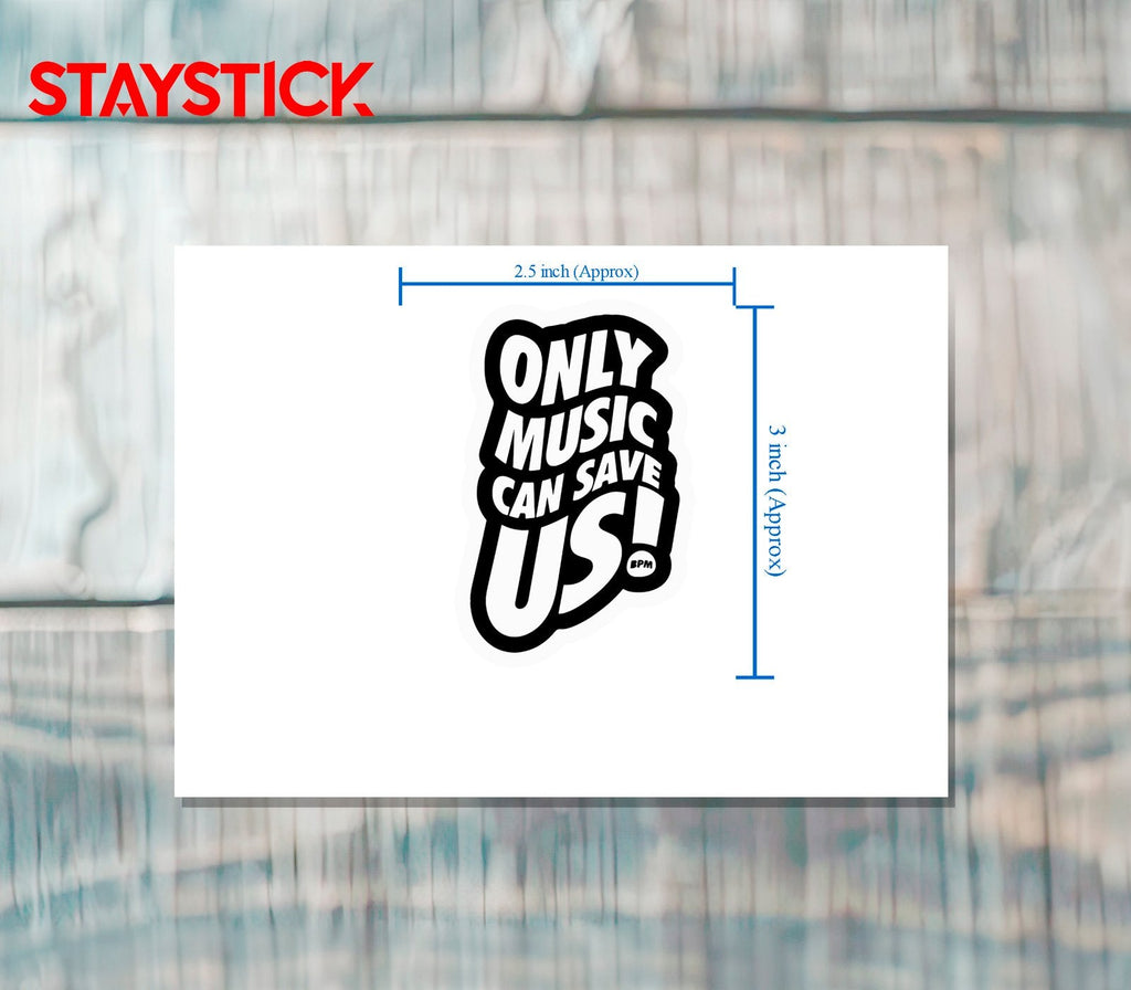 MUSIC STICKER Metalized Sticker