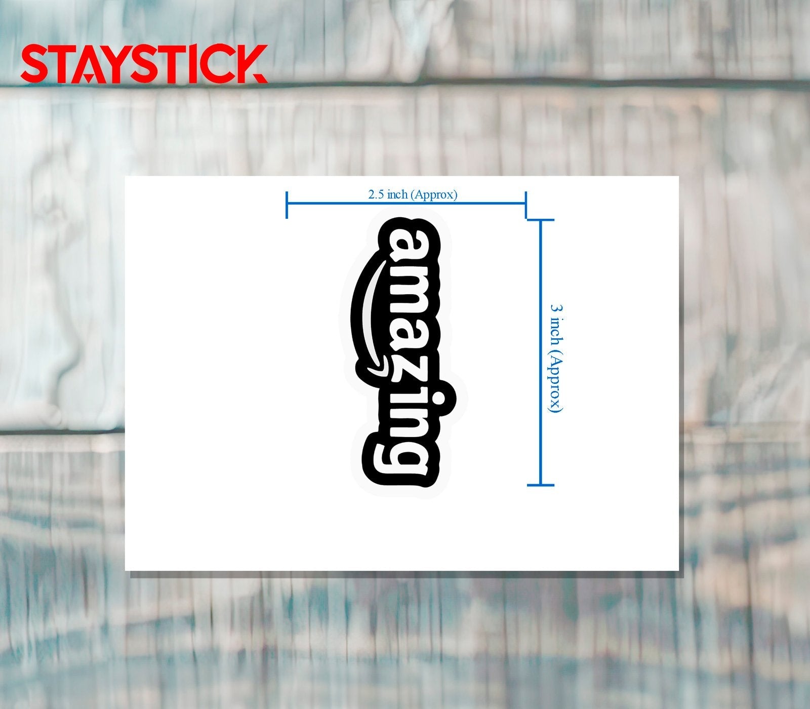 AMAZING STICKER Metalized Sticker