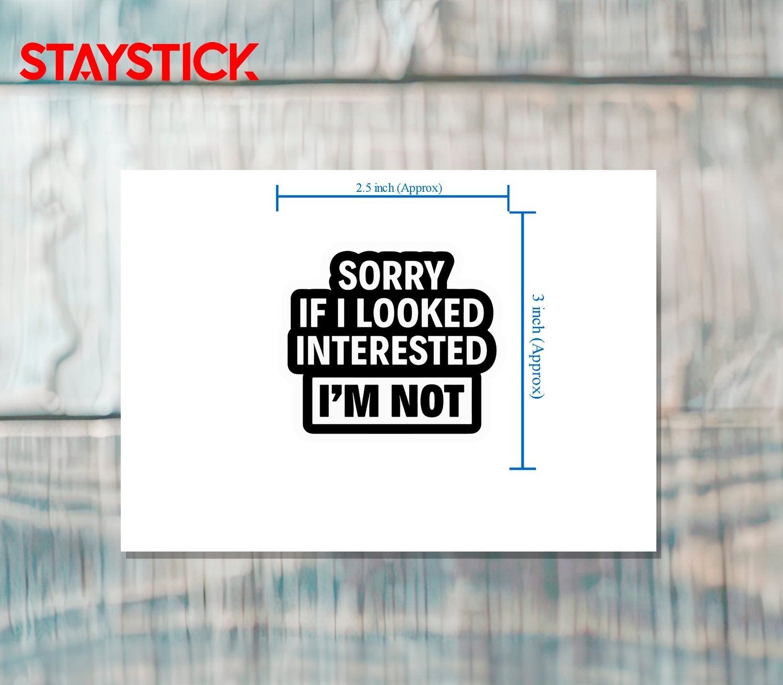 FUNNY STICKER Metalized Sticker