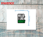 HELLO STICKER Premium Vinyl Sticker