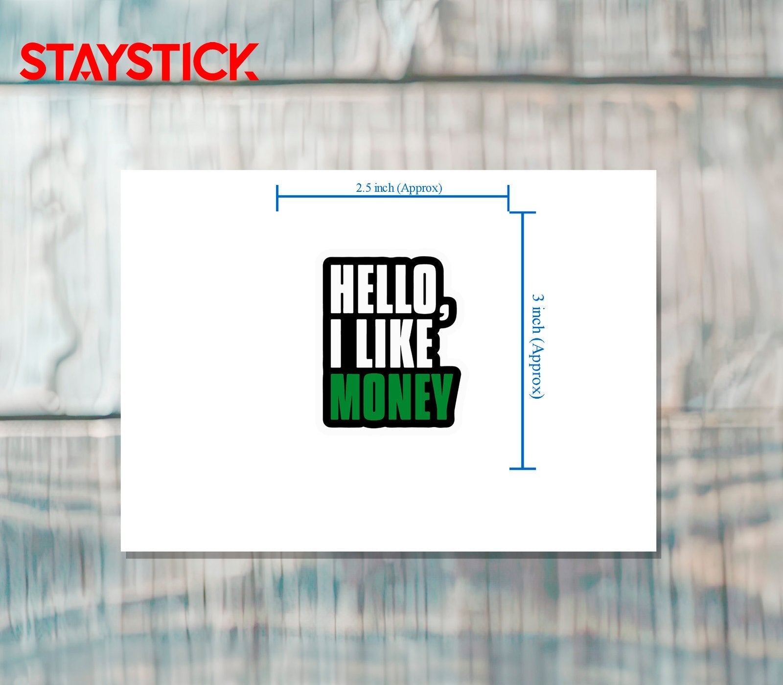 HELLO STICKER Premium Vinyl Sticker
