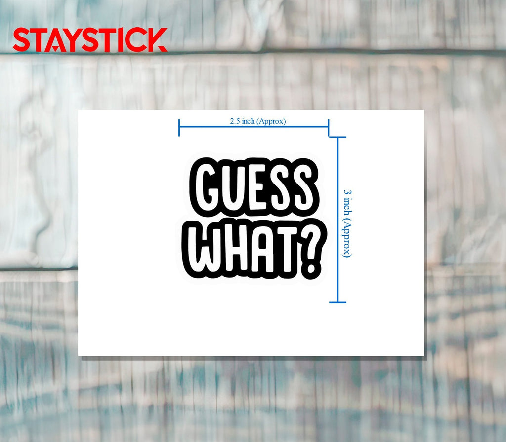 GUESS STICKER Metalized Sticker