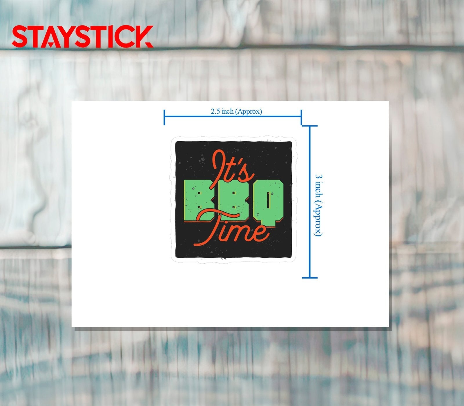 ITS TIME STICKER Premium Vinyl Sticker