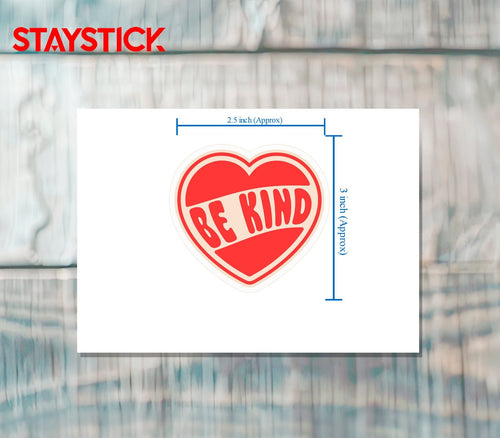 BE KIND STICKER Metalized Sticker