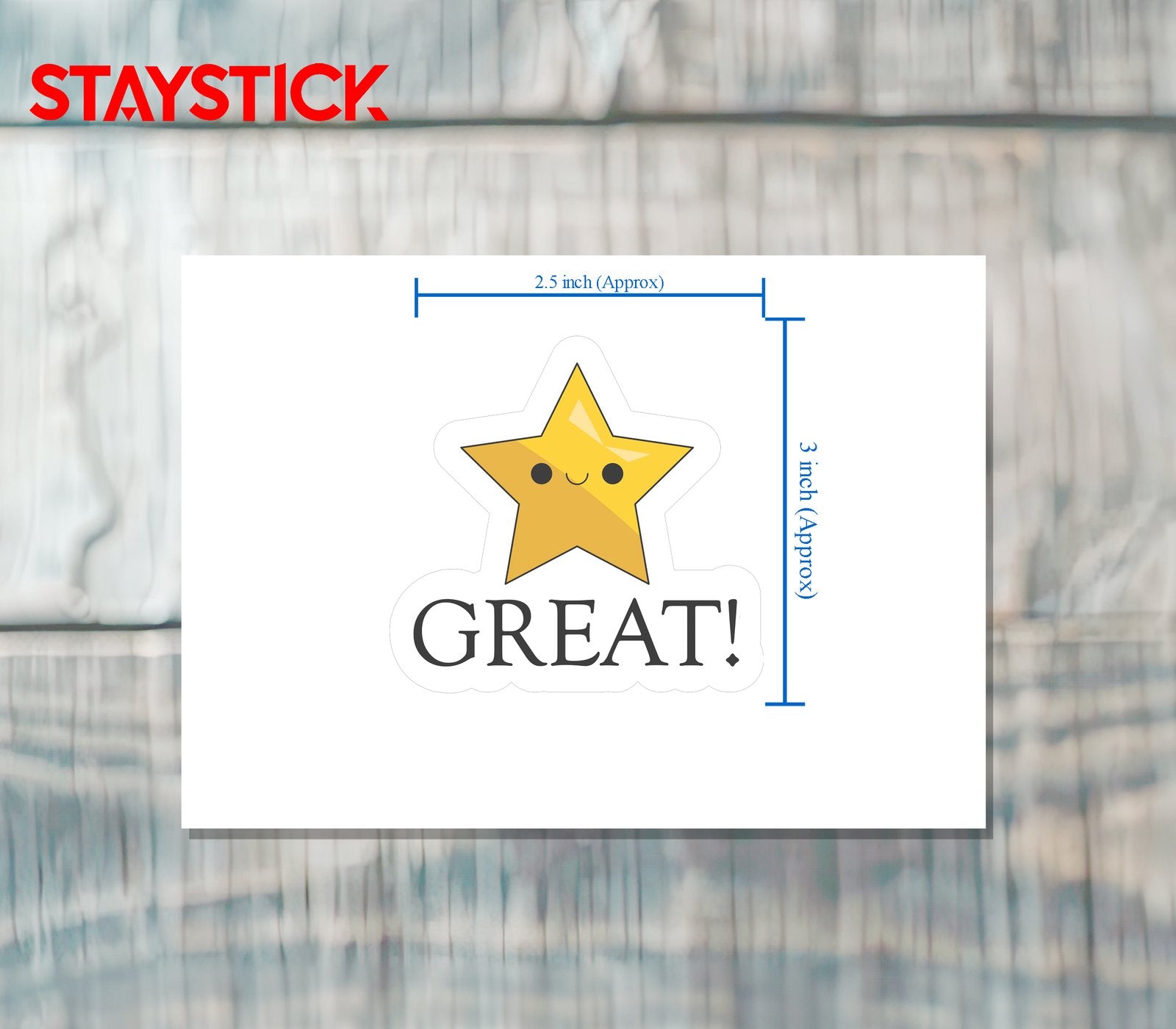 MOTIVATIONAL STICKER Metalized Sticker