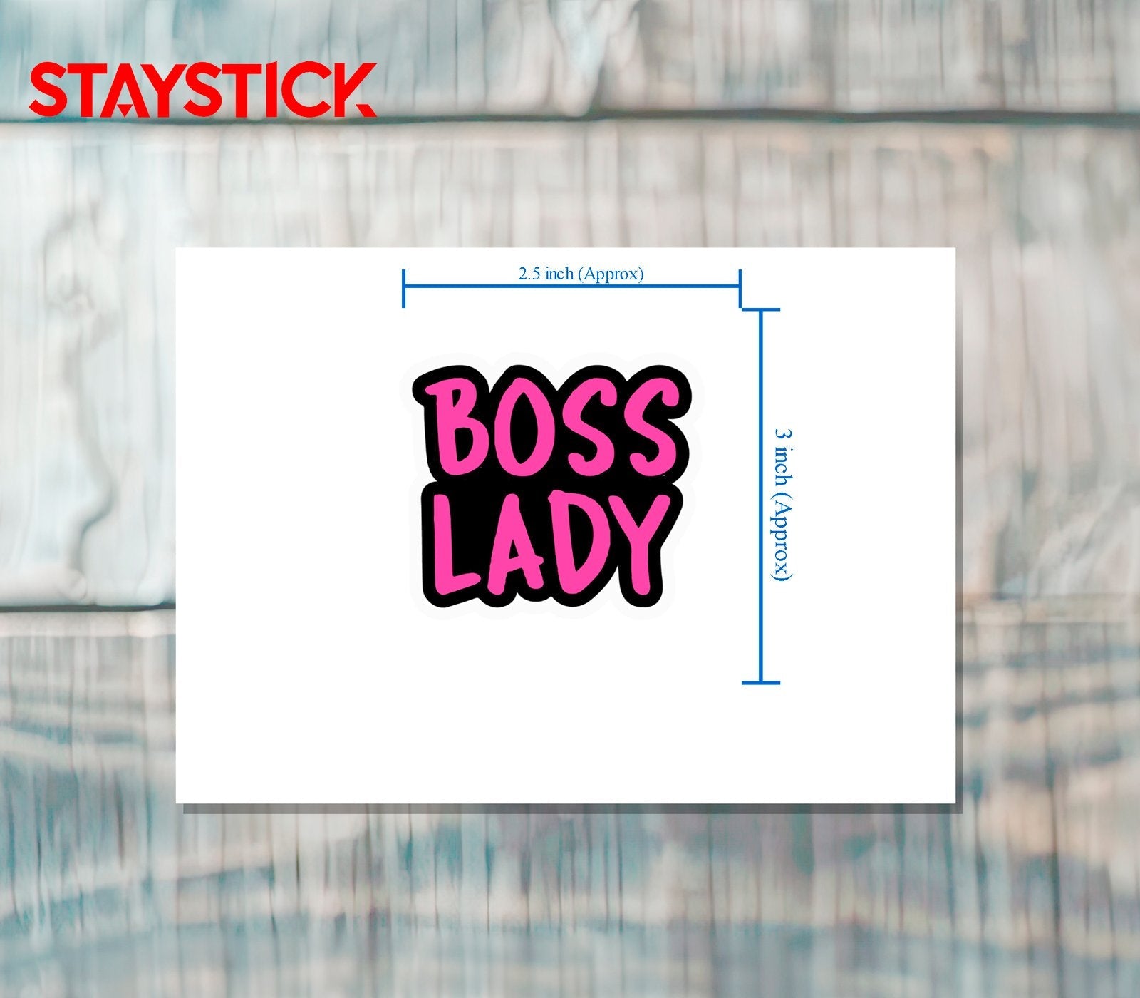 BOSS LADY STICKER Metalized Sticker