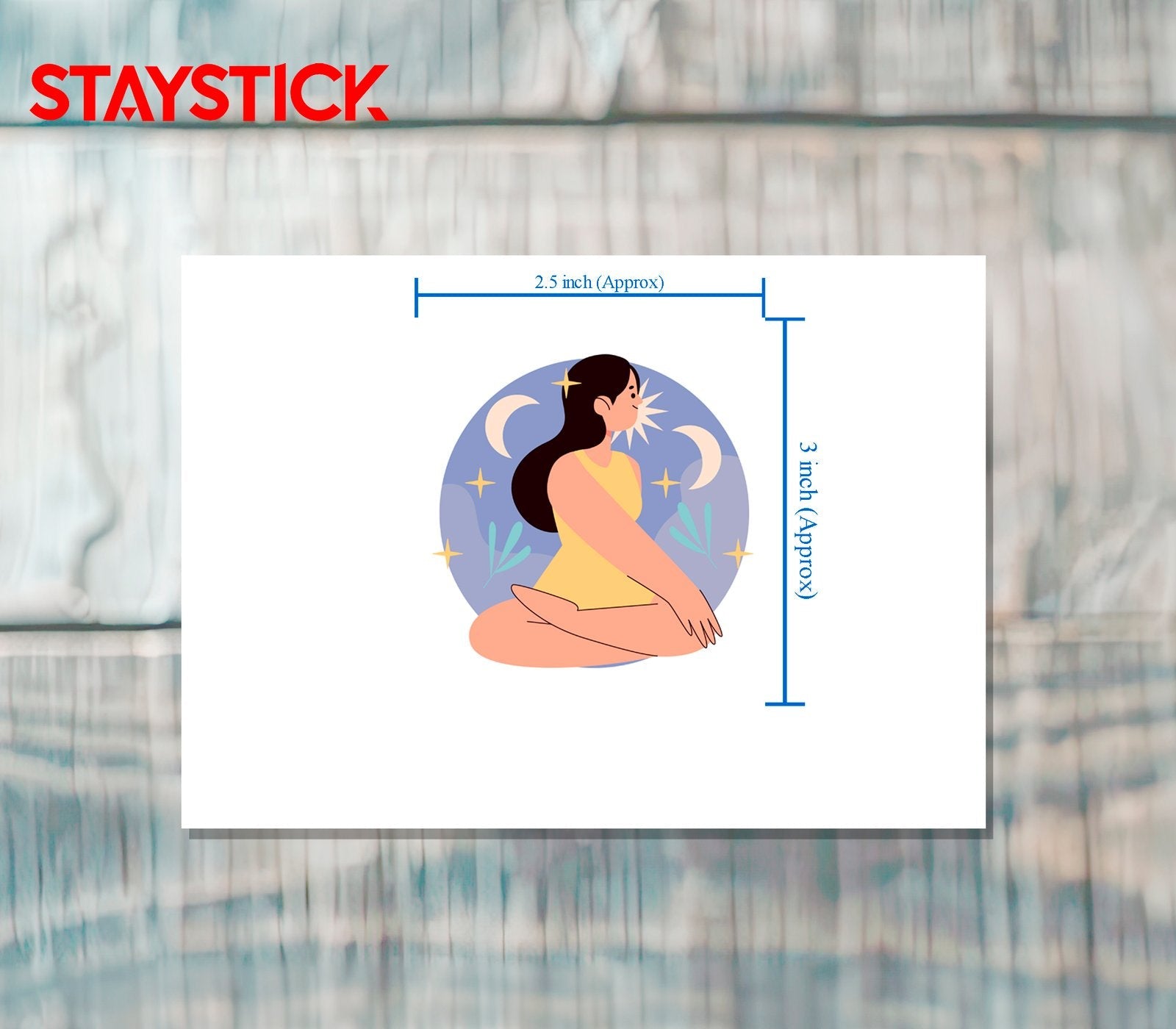 CARTOON STICKER Metalized Sticker