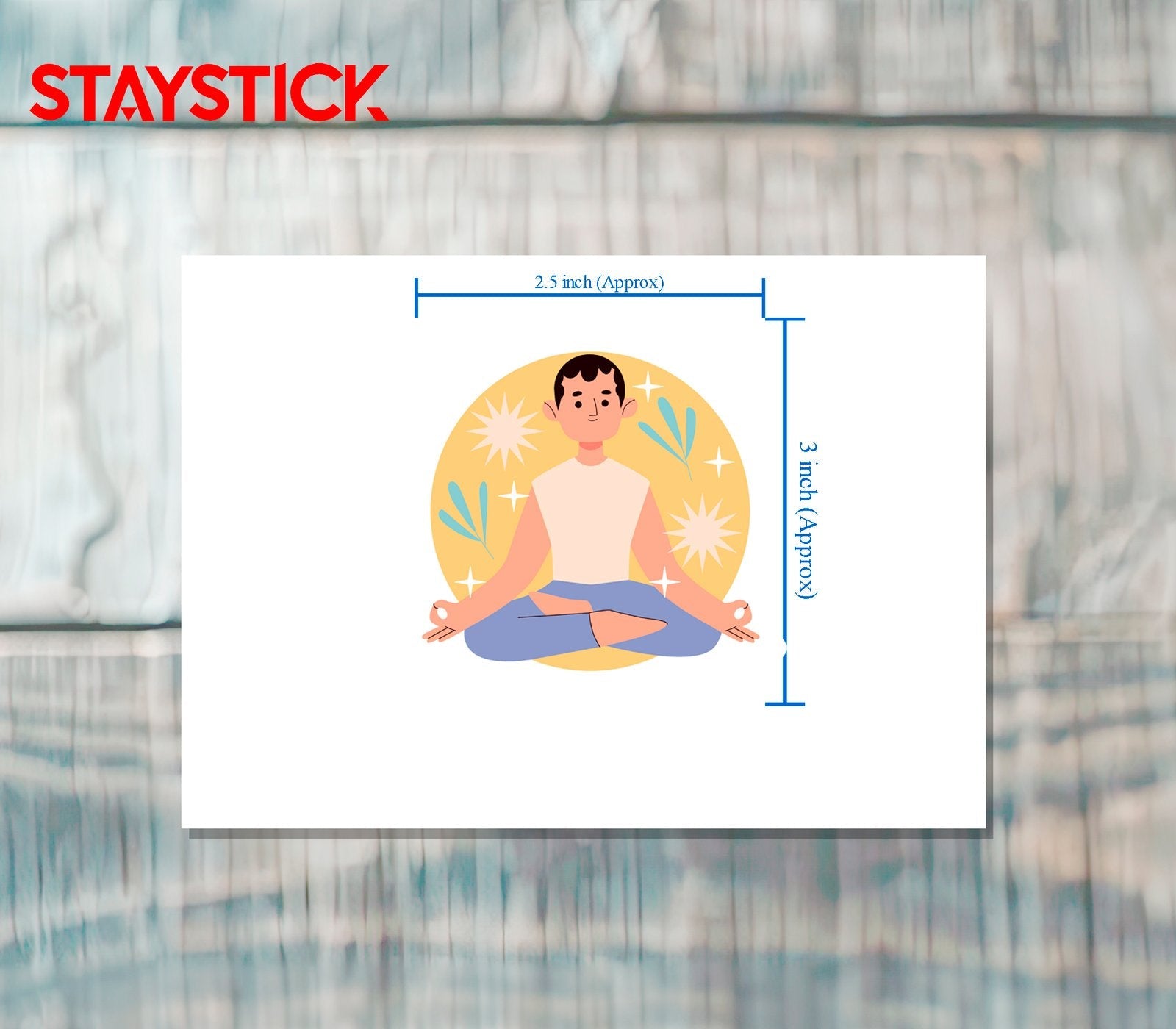 CARTOON STICKER Metalized Sticker