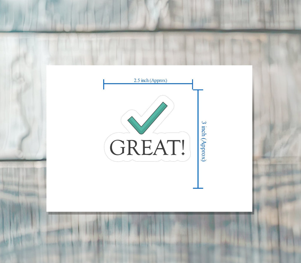 MOTIVATIONAL STICKER Metalized Sticker