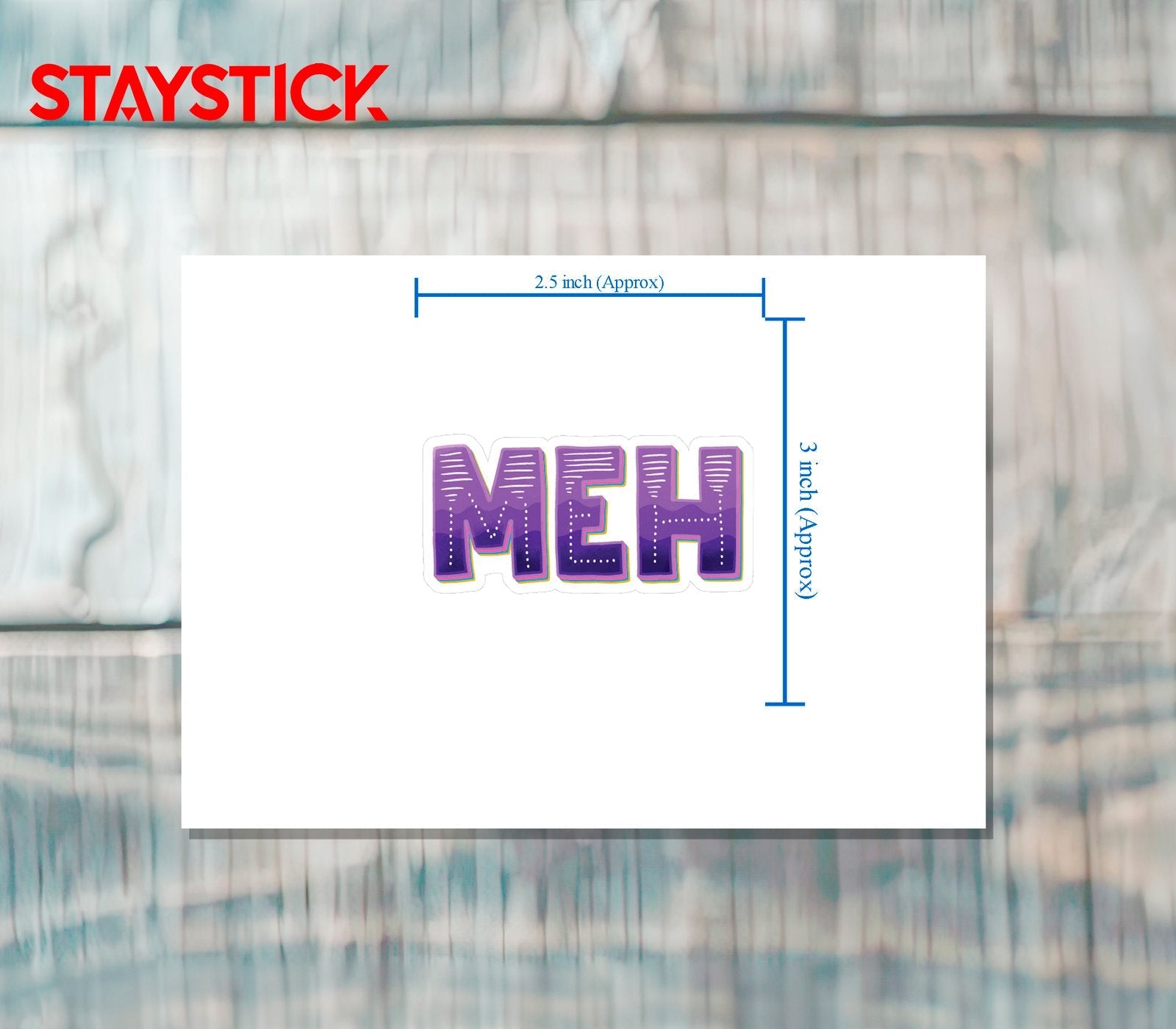 FUNNY STICKER Metalized Sticker