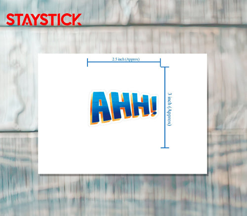 AHH STICKER Premium Vinyl Sticker