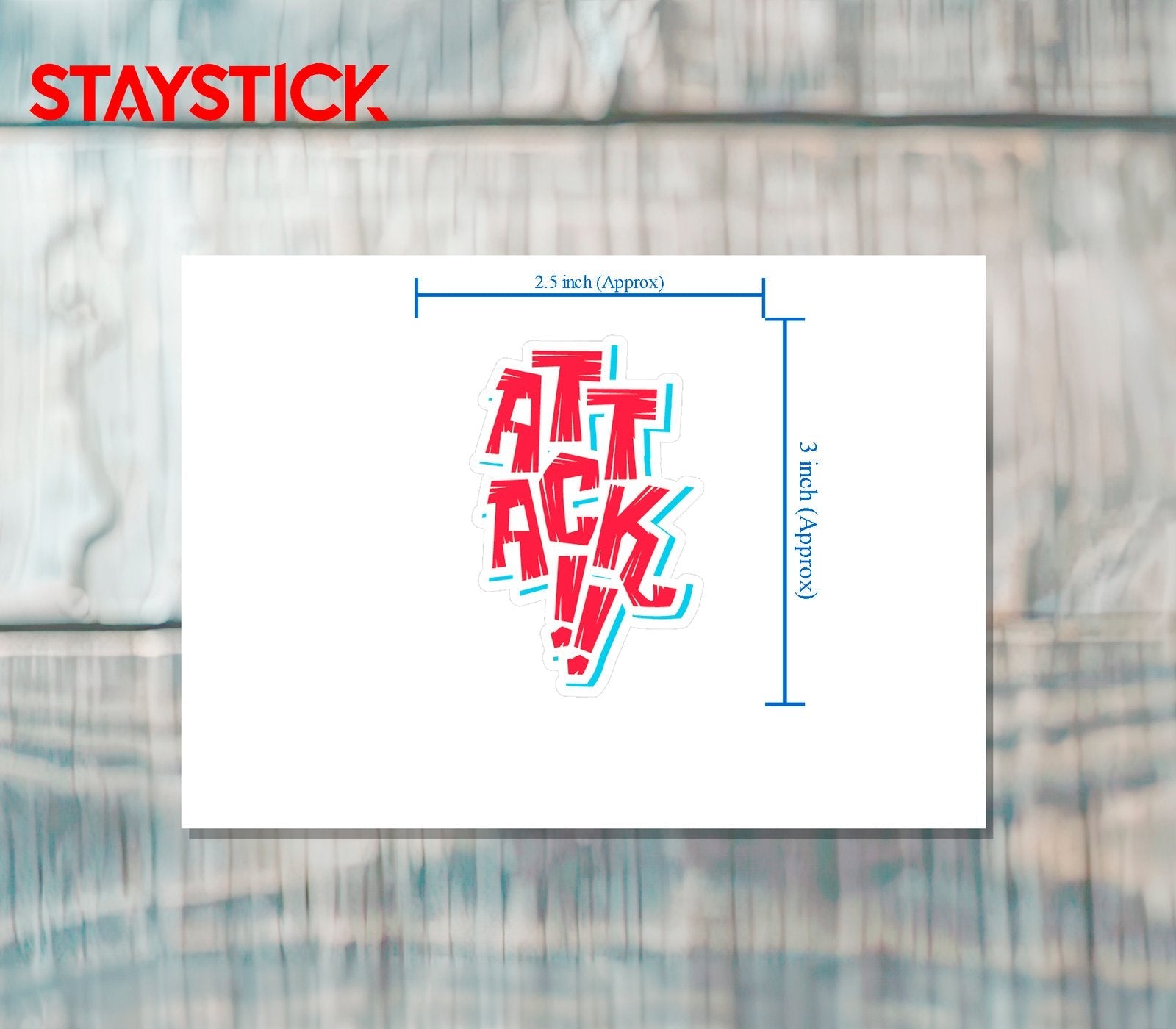 ATTACK STICKER Premium Vinyl Sticker