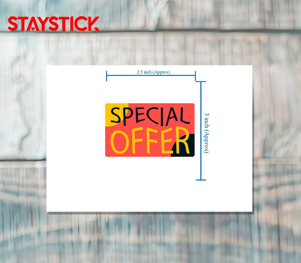 SPECIAL OFFER STICKER Premium Vinyl Sticker