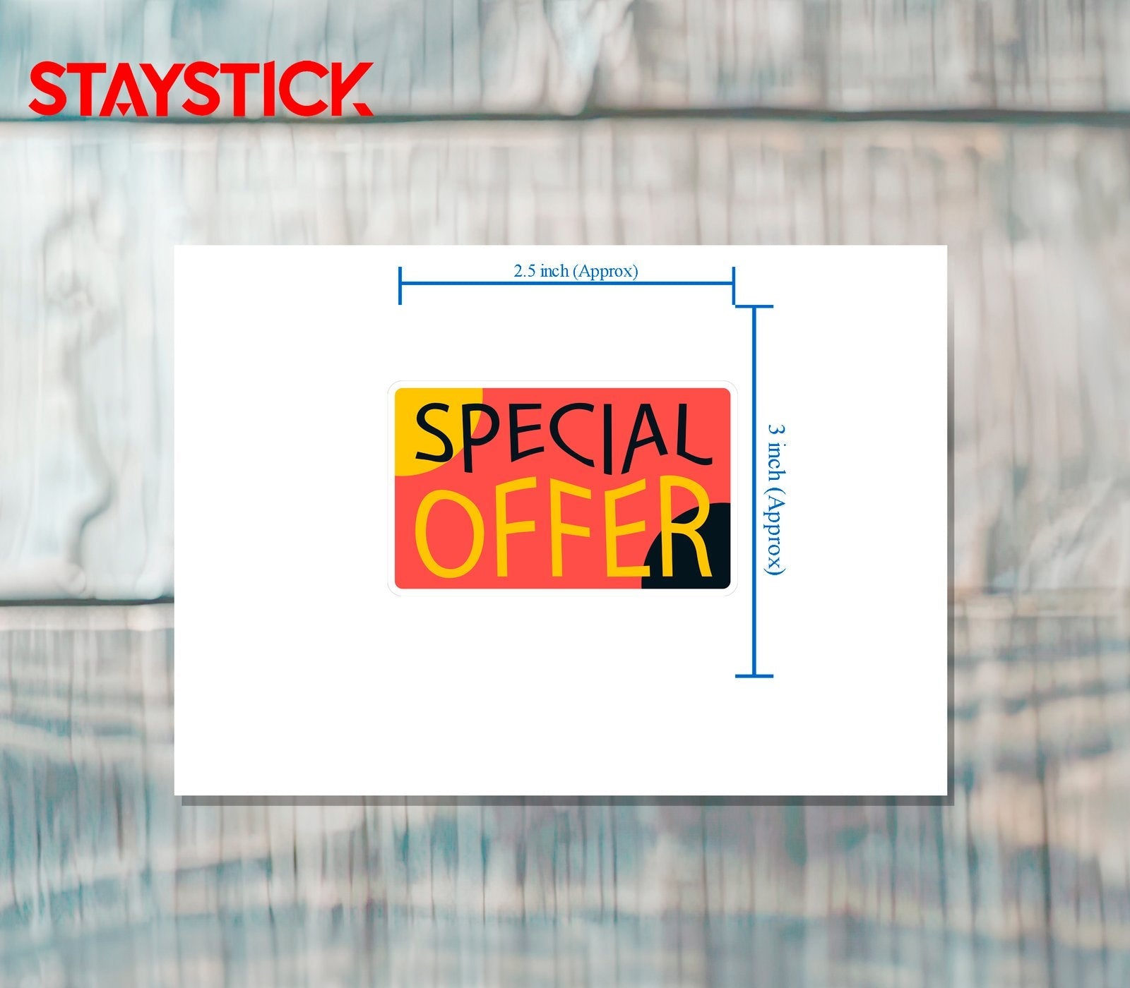 SPECIAL OFFER STICKER Premium Vinyl Sticker