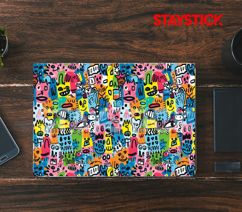 FUNNY CARTOON DESIGNED SKIN LAPTOP STICKER