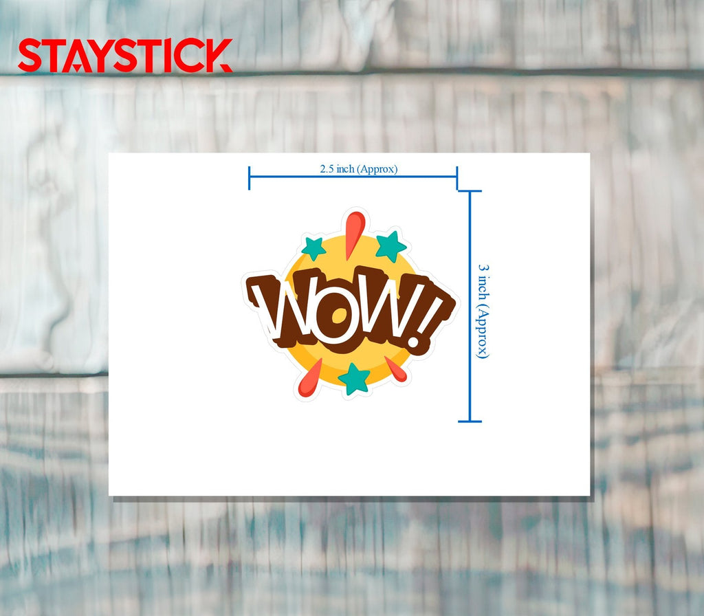 WOW STICKER Metalized Sticker
