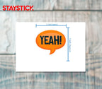 YEAH STICKER Premium Vinyl Sticker