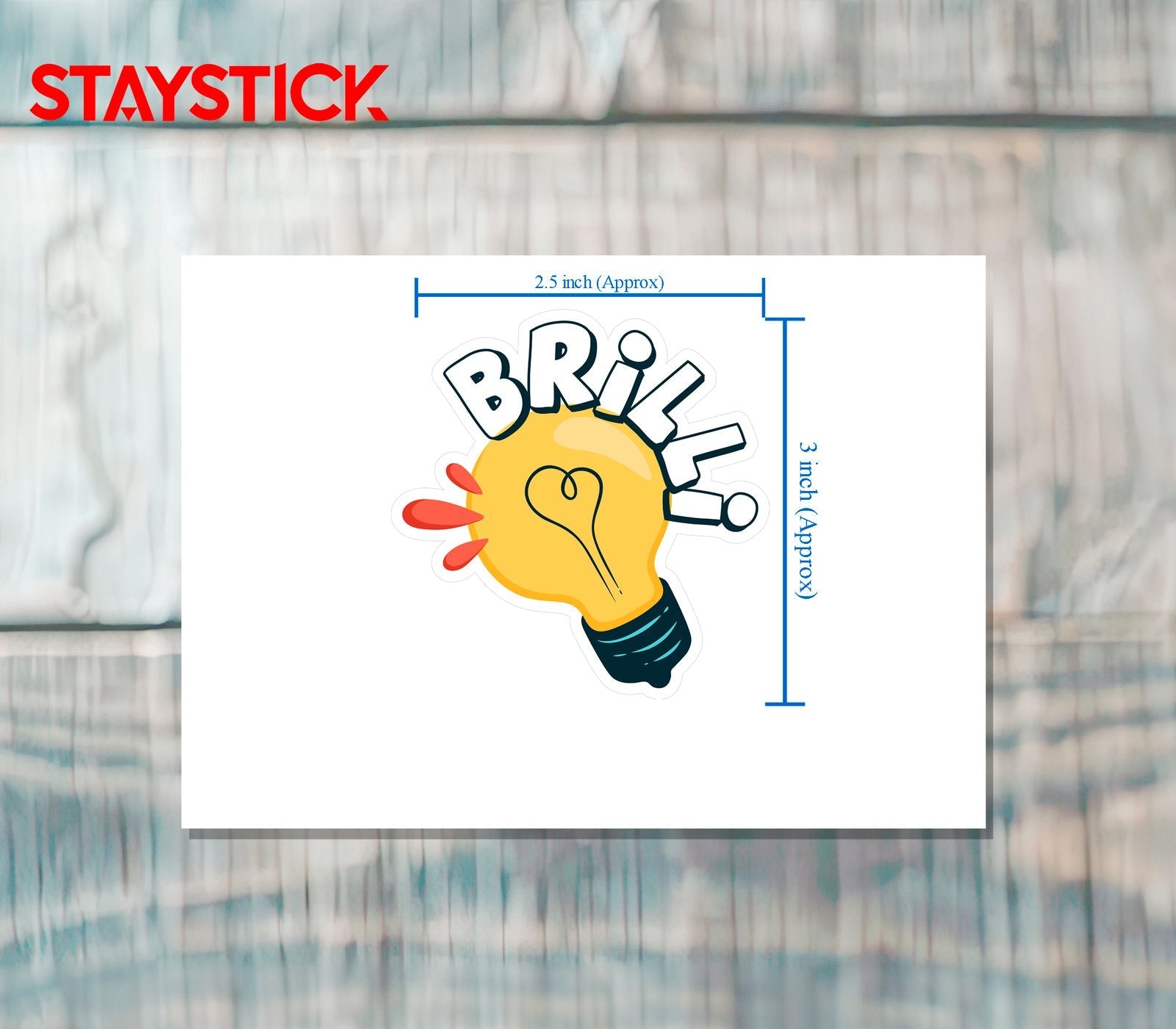 BRILLY STICKER Premium Vinyl Sticker