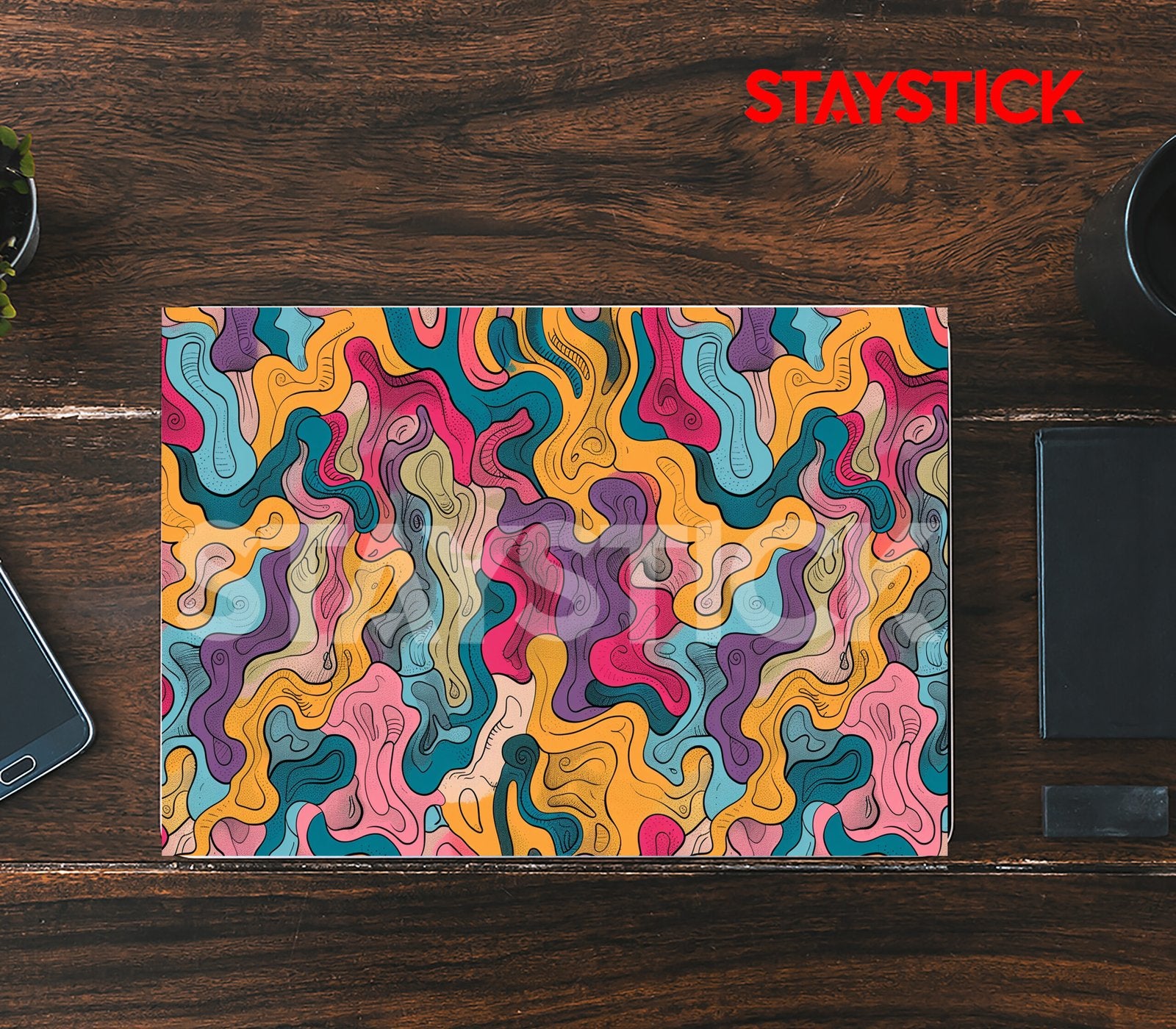 MULTI COLOR DESIGNED SKIN LAPTOP STICKER