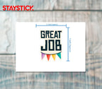 GREAT JOB STICKER Metalized Sticker