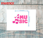 MUSIC STICKER Premium Vinyl Sticker