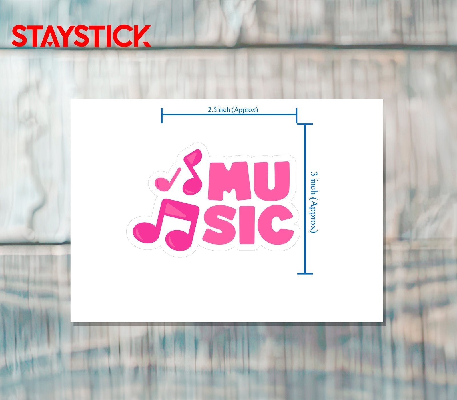 MUSIC STICKER Premium Vinyl Sticker