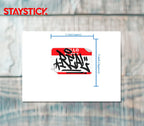 TAG STICKER Metalized Sticker