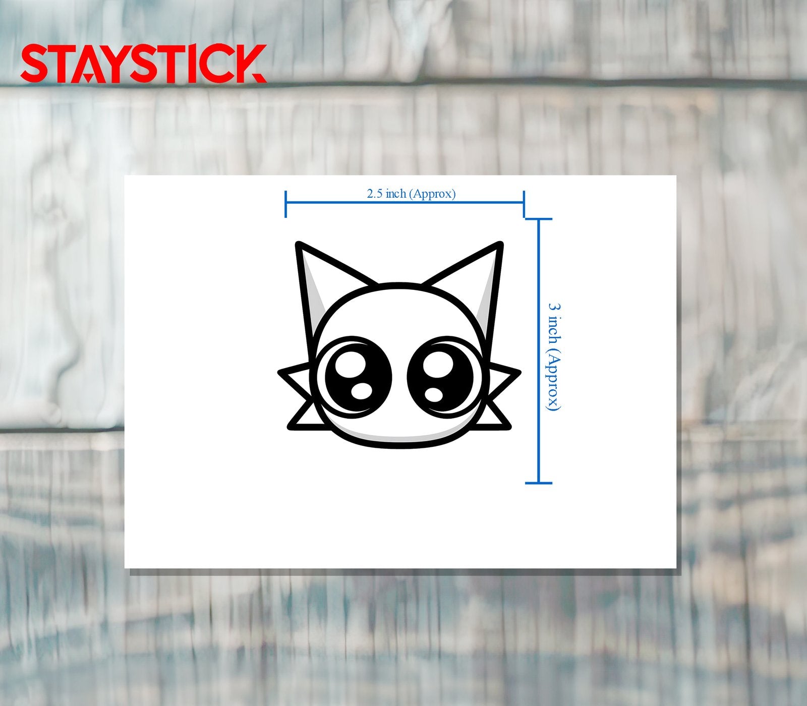 TAG STICKER Metalized Sticker