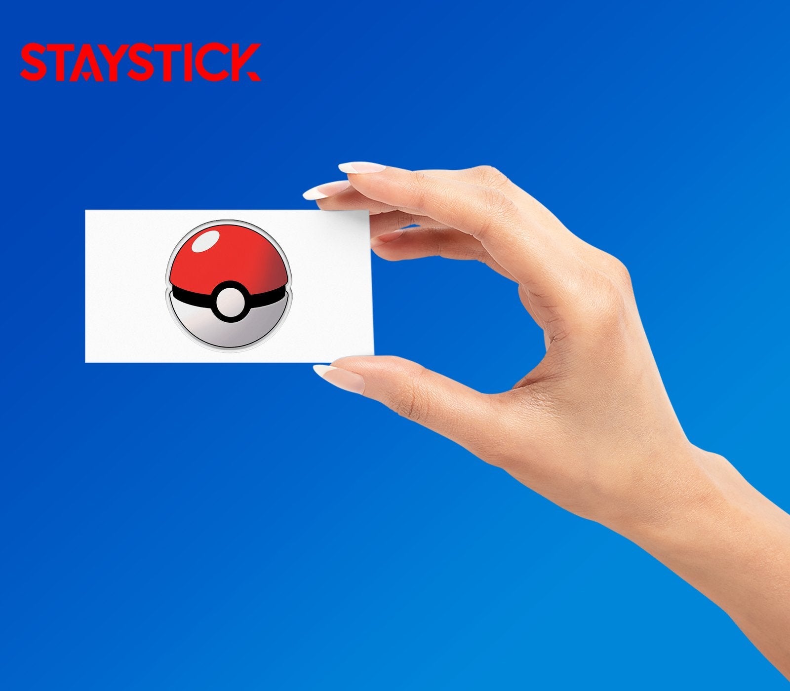RED & WHITE BALL STICKER Premium Vinyl Sticker
