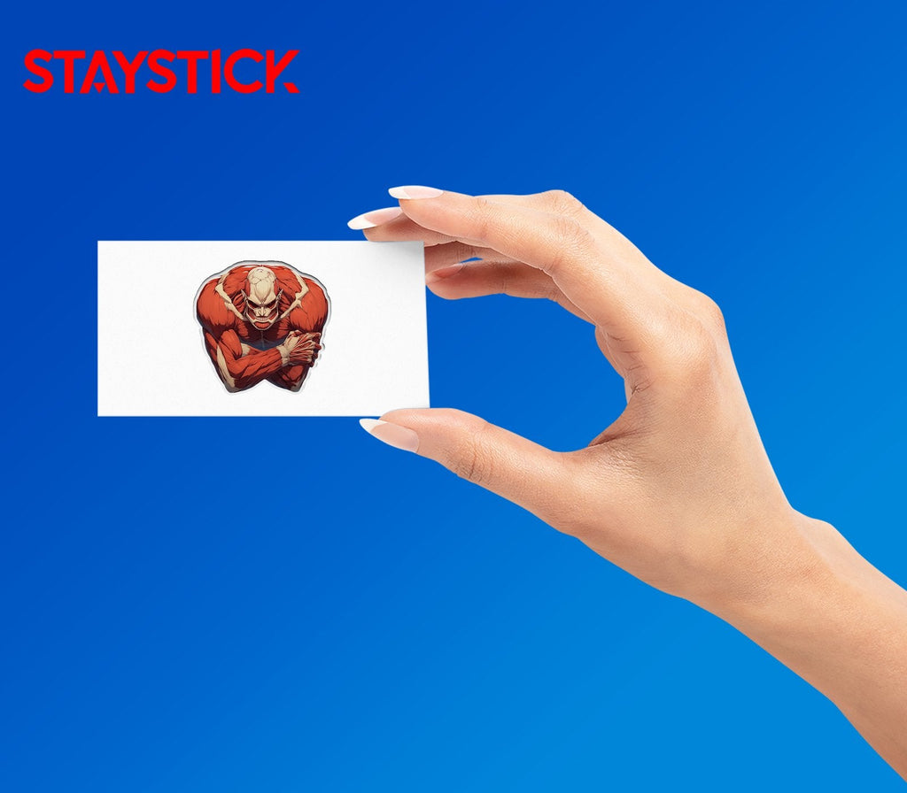 RED MUSCLE STICKER Premium Vinyl Sticker
