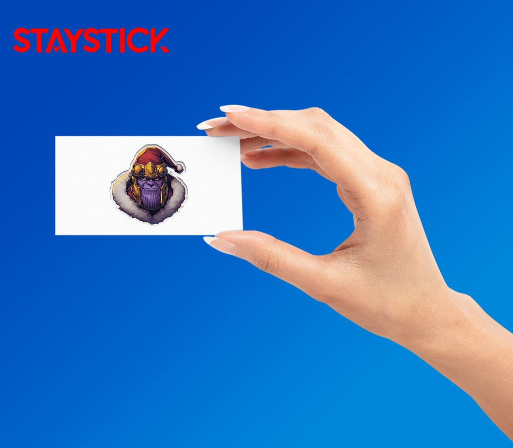CRISTMAS THANOS STICKER Premium Vinyl Sticker