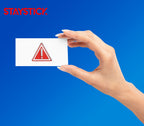 RED TRIANGULAR STICKER Premium Vinyl Sticker