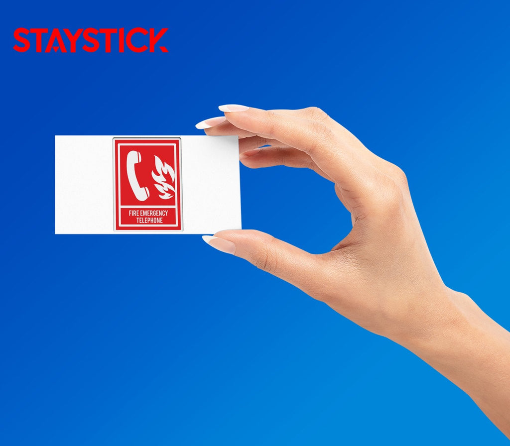 EMERGENCY PHONE STICKER Premium Vinyl Sticker