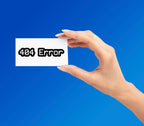 404 ERROR STICKER Premium Vinyl Sticker