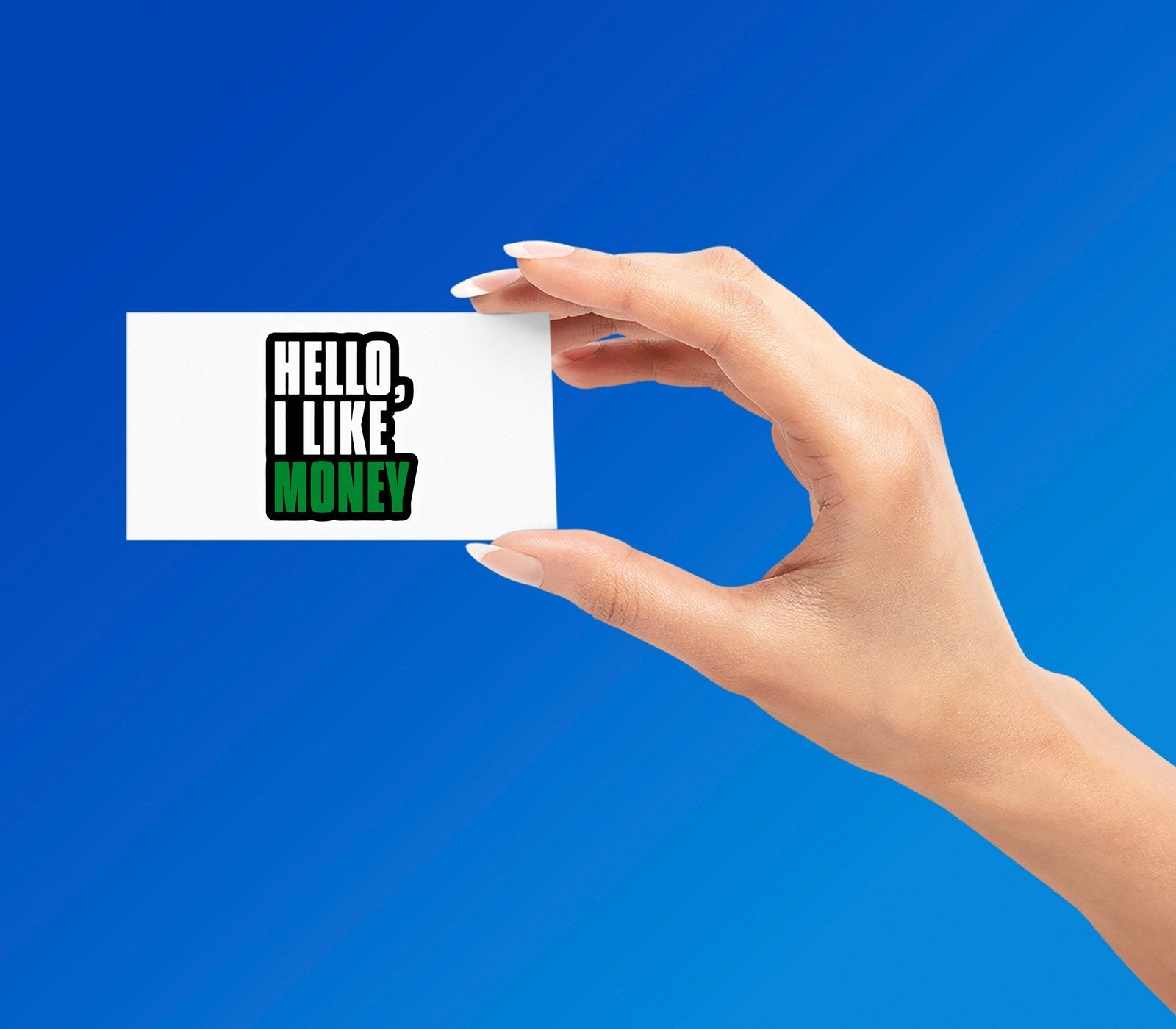 HELLO STICKER Premium Vinyl Sticker