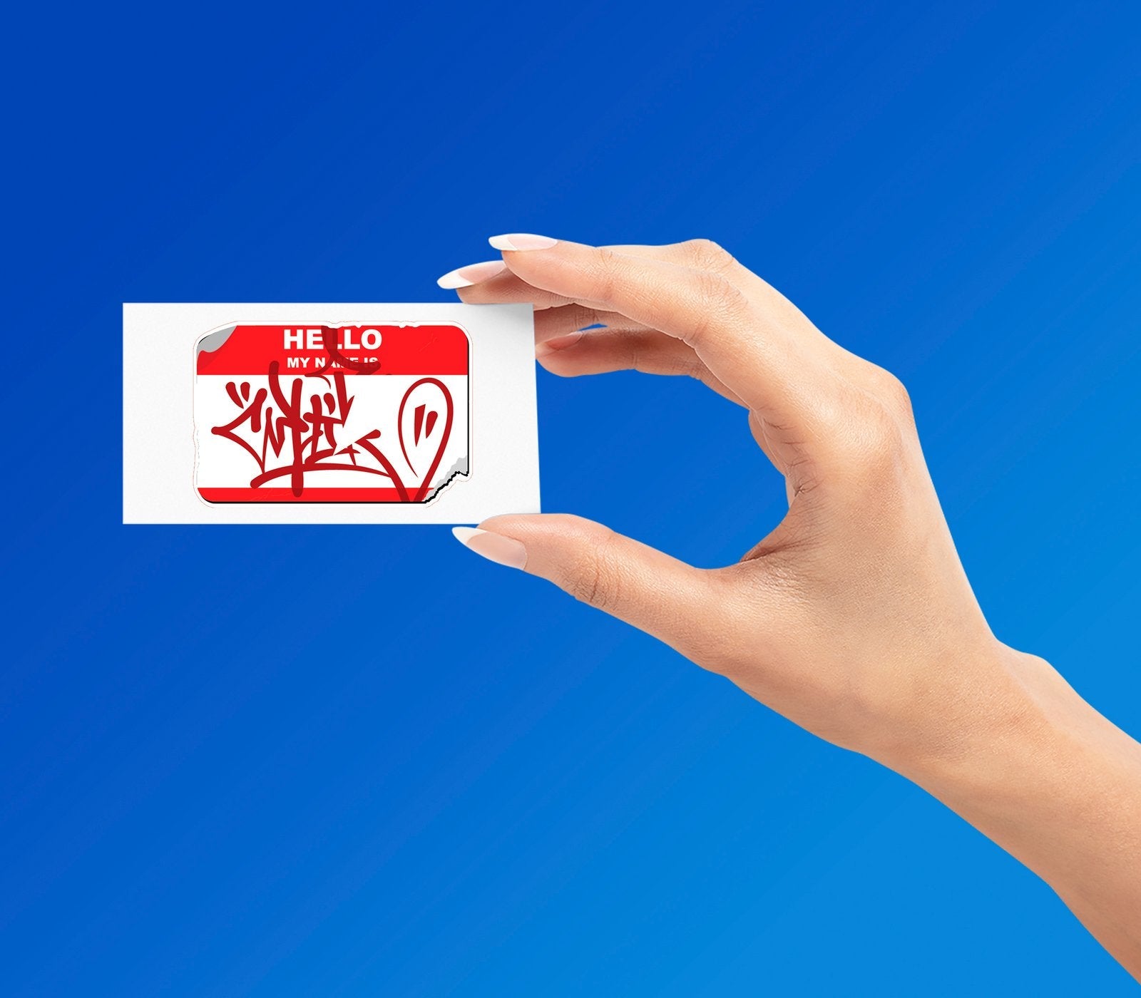 TAG STICKER Metalized Sticker