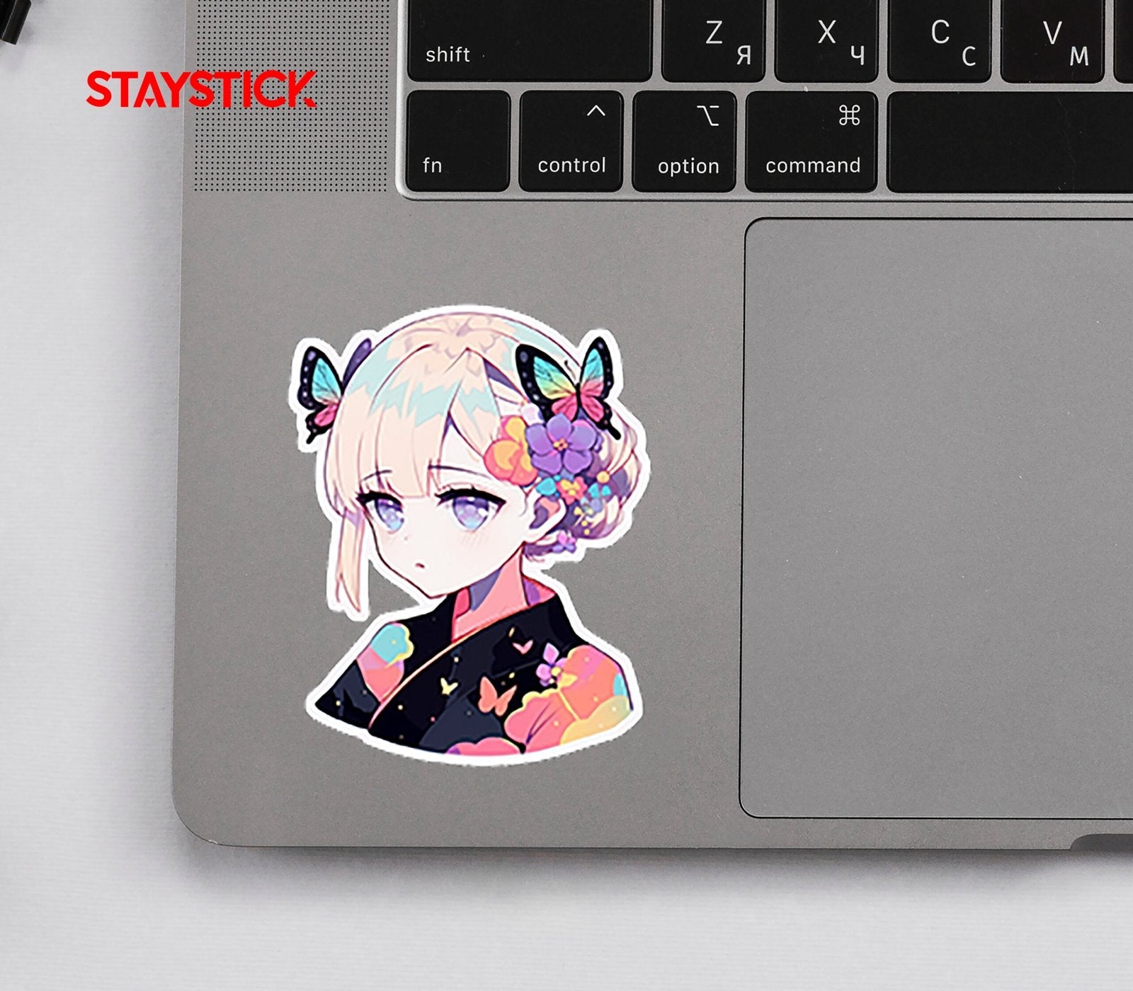 BUTTERFLY HAIR STICKER Premium Vinyl Sticker