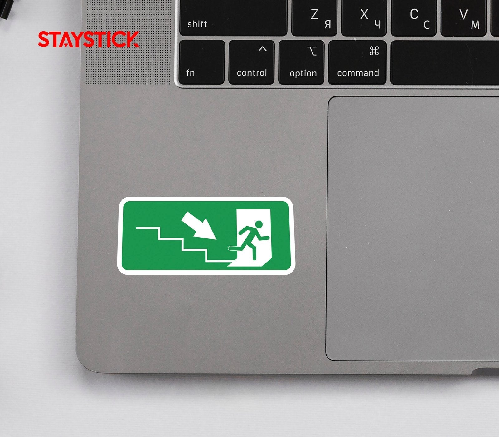 FIRE EXIT SIGN STICKER Safety Sticker