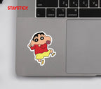 Shin Chan Running Sticker Premium Vinyl Sticker