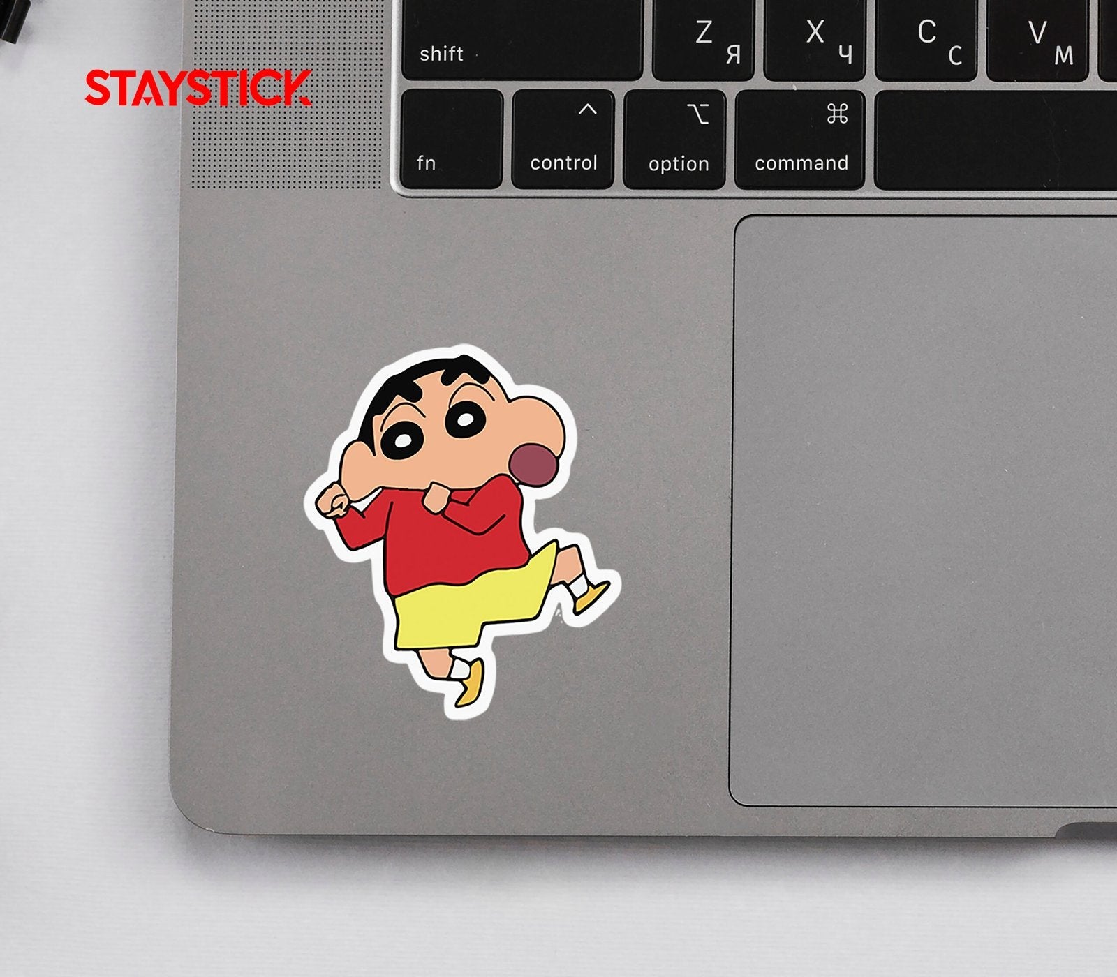 Shin Chan Running Sticker Premium Vinyl Sticker