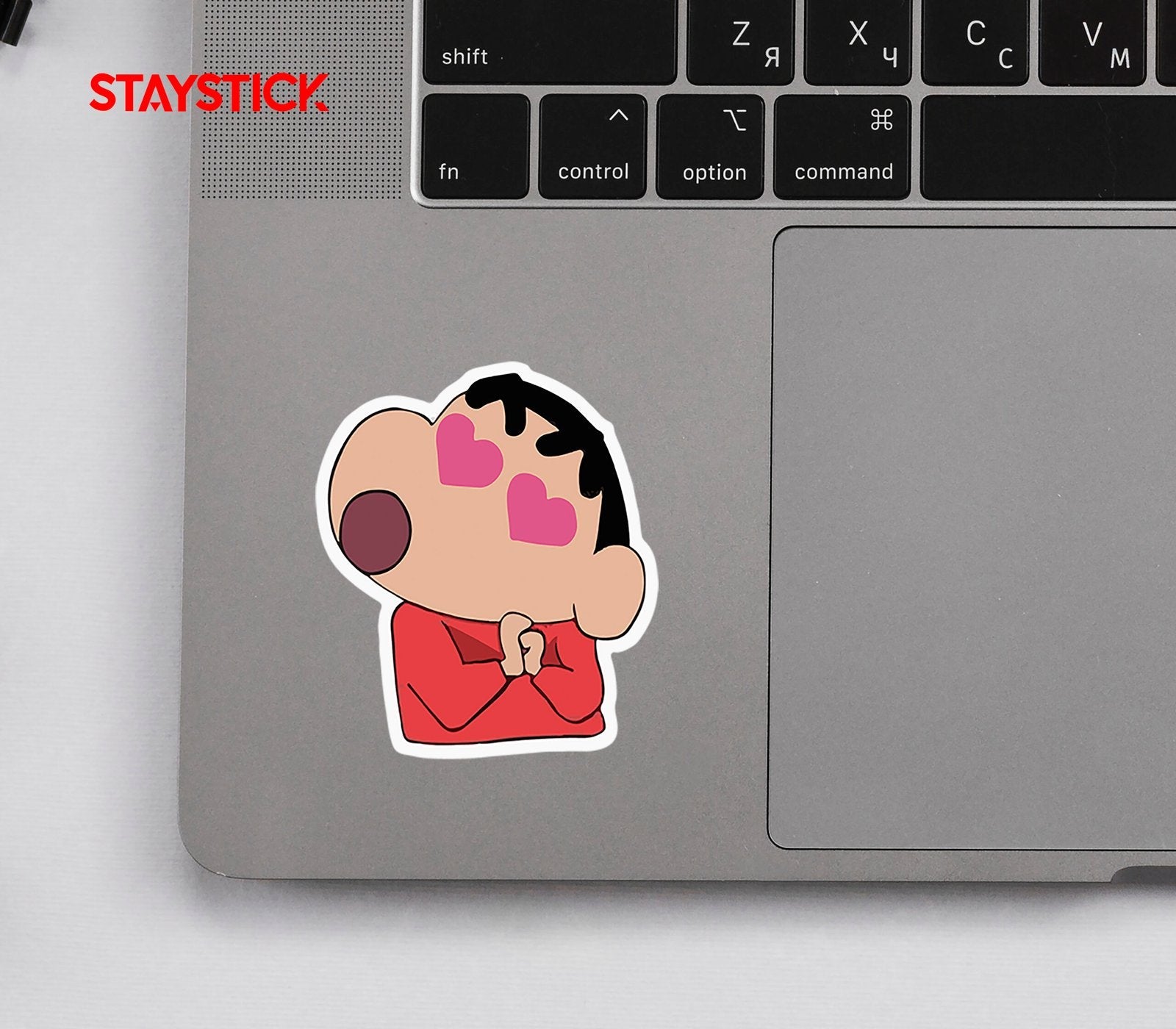 Shin-Chan in Love Sticker Premium Vinyl Sticker